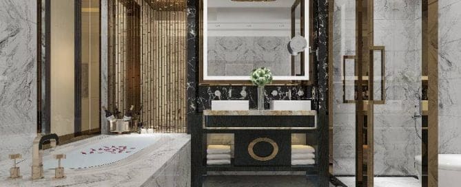 Luxurious bathroom makeover