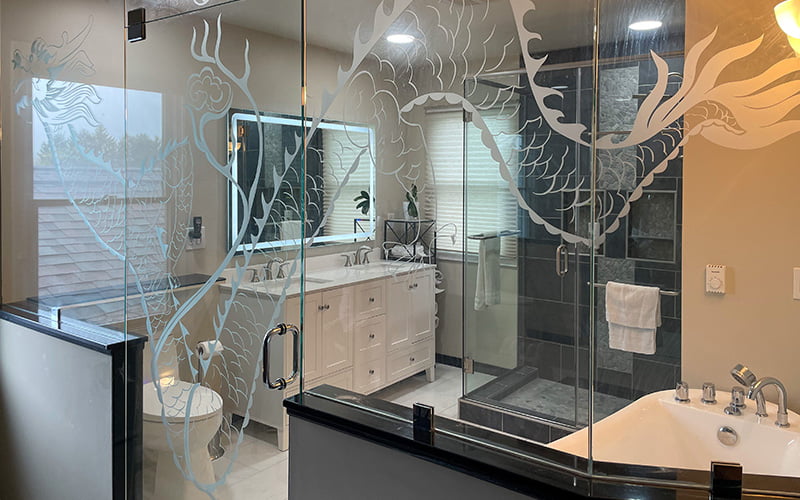 Fancy bathroom